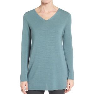 Eileen Fisher Textured Tencel Tunic Sweater